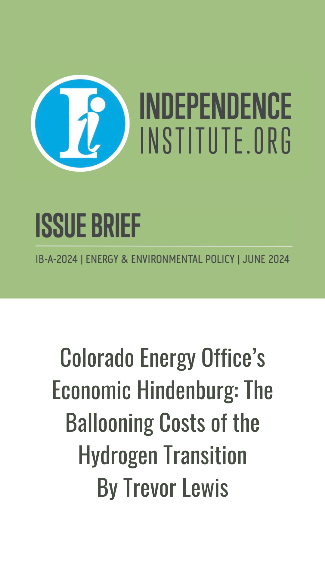 Is Hydrogen Power Colorado’s Economic Hindenburg?